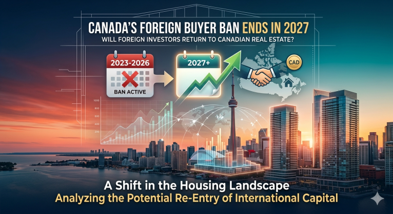 Canada’s Foreign Buyer Ban Ends in 2027 — Will Foreign Investors Return to Canadian Real Estate?